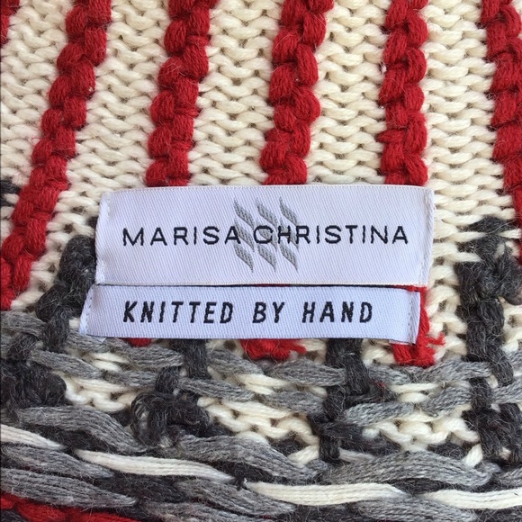 Marisa Christina Vintage Knitted By Hand Fair Isle Zip Cardigan - Picture 11 of 11